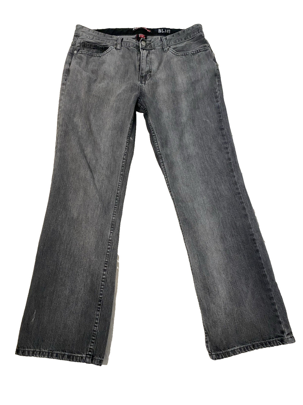 TONY HAWK Mens Jeans SLIM 36 x 32 Medium Gray Denim Skater Straight Leg